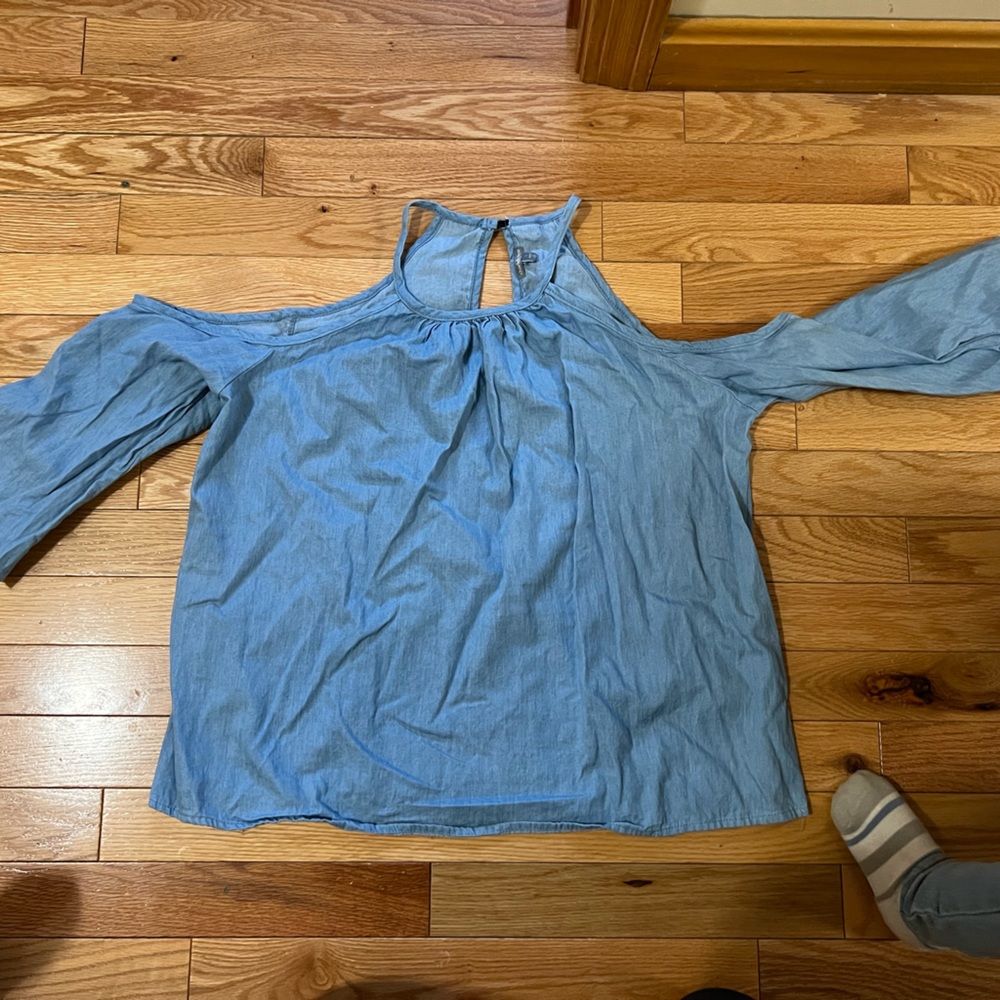 Charolette Russe S denim shirt